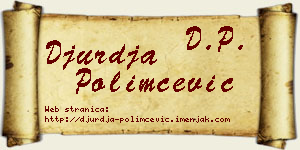 Đurđa Polimčević vizit kartica